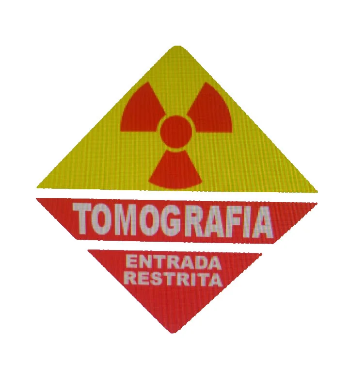 Adesivo para Sinalização de Porta de Raio-X / Tomografia